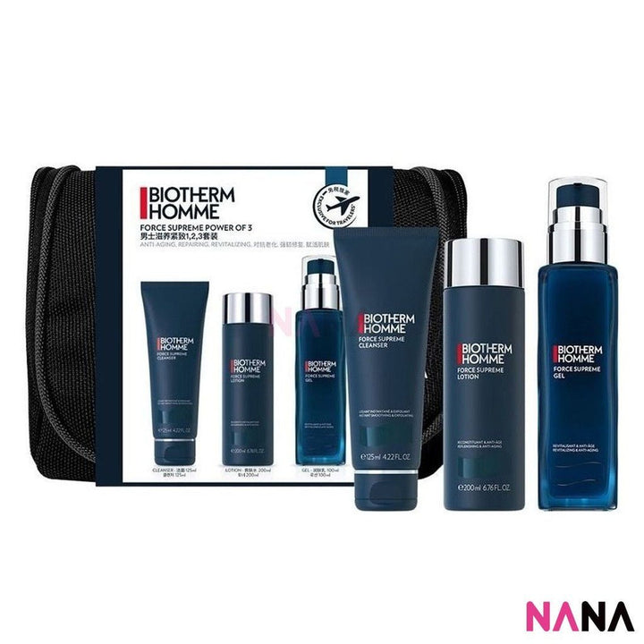 BIOTHERM Force Supreme Power of 3 Set (125ml + 200ml + 100ml) - NANA MALL