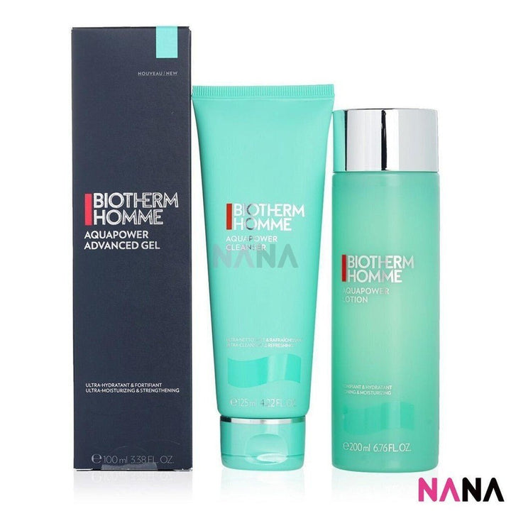 BIOTHERM Homme Aquapower Power Of 3 Set (120ml + 200ml + 100ml) - NANA MALL