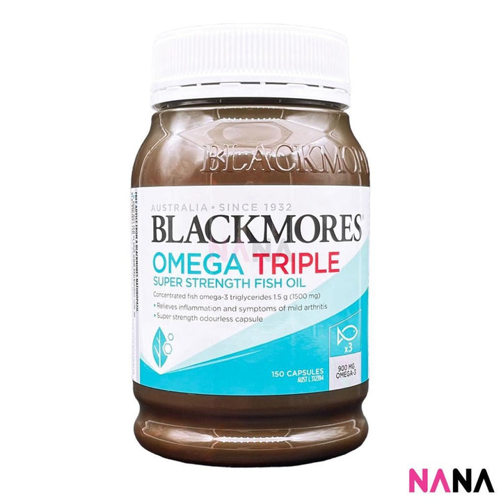 Blackmores Omega Triple High Strength Fish Oil 150 Capsules (EXP:01 2027) - NANA MALL