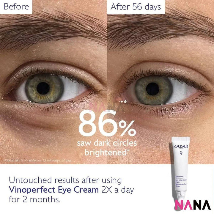 CAUDALIE Vinoperfect Soin Eclaircissant Regard Brightening Eye Cream 5ml x2 - NANA MALL