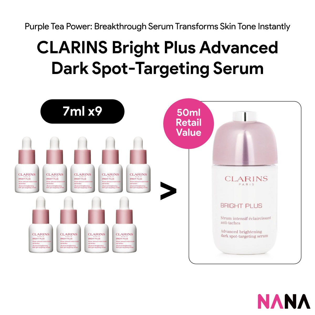 CLARINS Bright Plus Advanced Dark Spot-Targeting Serum – NANA MALL