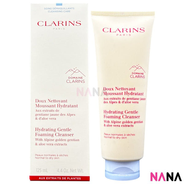 Clarins Hydrating Gentle Foaming Cleanser (Normal to Dry Skin) 125ml - NANA MALL