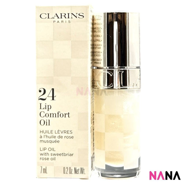 CLARINS Lip Comfort Oil - 24 Limited Edition White 7ml - NANA MALL