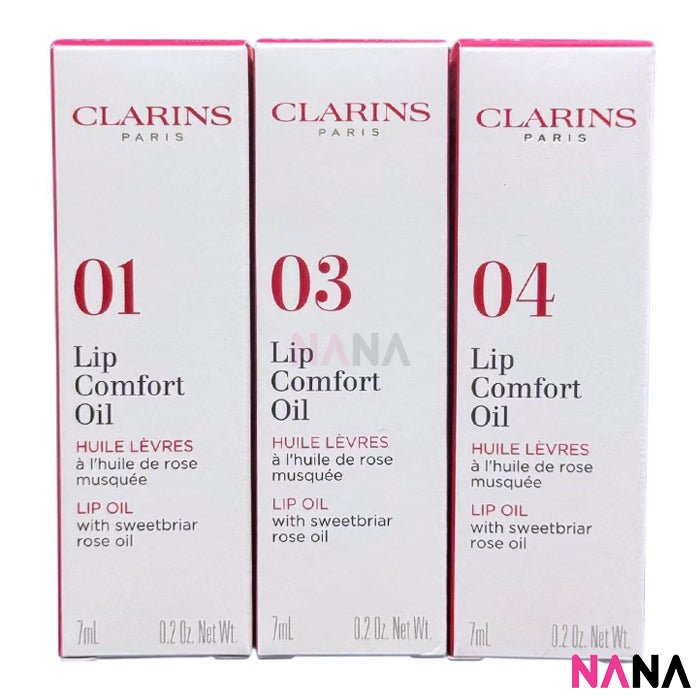 CLARINS Lip Comfort Oil set #01、03、04 7ml x3 | Buy Online - NANA