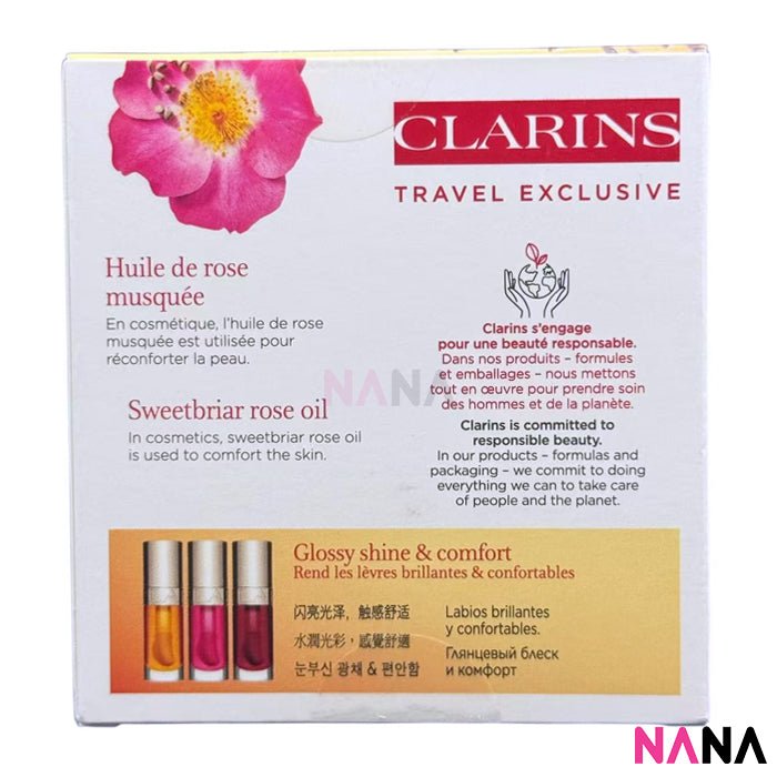 CLARINS Lip Comfort Oil set #01、03、04 7ml x3 | Buy Online - NANA
