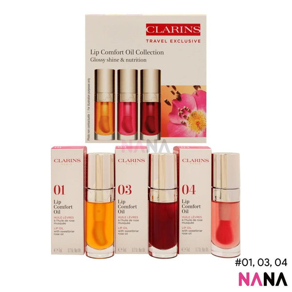 CLARINS Lip Comfort Oil set 01、03、04 7ml x3 - NANA MALL