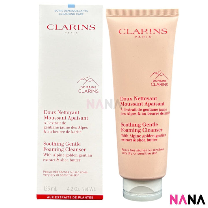 Clarins Soothing Gentle Foaming Cleanser (Very Dry or Sensitive Skin) 125ml - NANA MALL