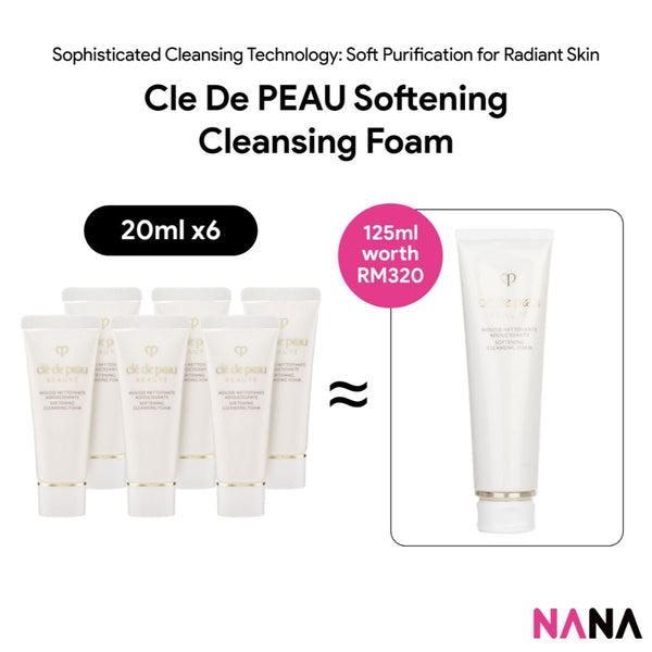 Cle De PEAU Softening Cleansing Foam Sample Pack (20ml x 6/3) - NANA MALL