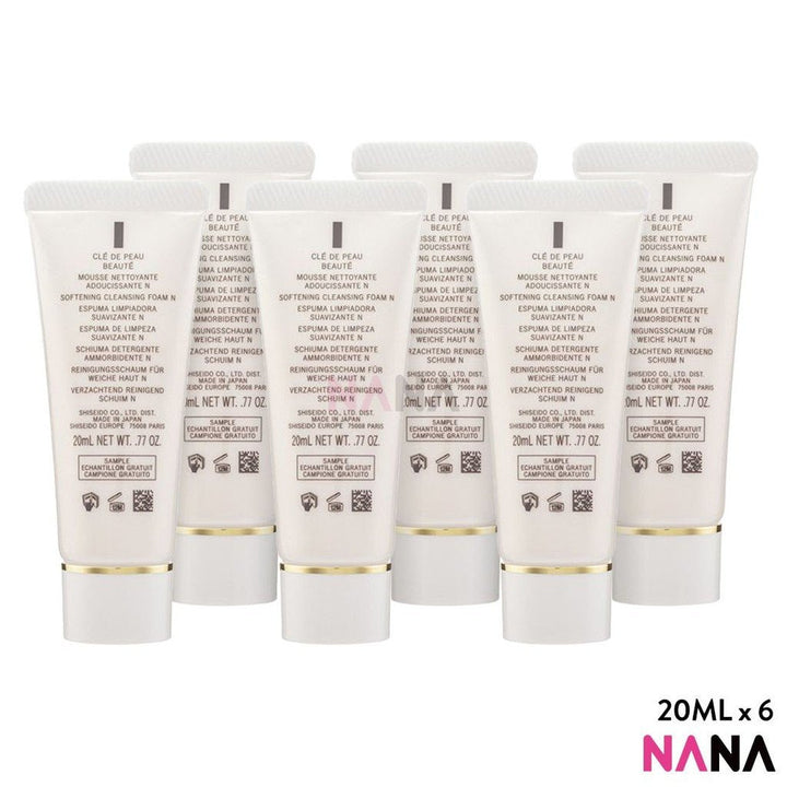 Cle De PEAU Softening Cleansing Foam Sample Pack (20ml x 6/3) - NANA MALL