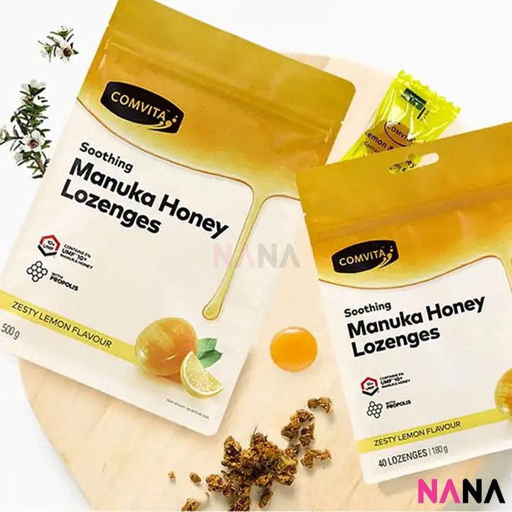 Comvita Manuka Honey Lozenges L&H - Lemon Flavors 500g (EXP:03 2028) - NANA MALL