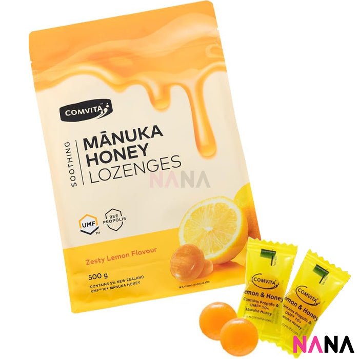 Comvita Manuka Honey Lozenges L&H - Lemon Flavour 500g - NANA MALL