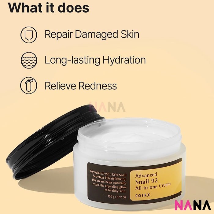 Cosrx Advanced Snail 92 All In One Cream 100g - NANA MALL