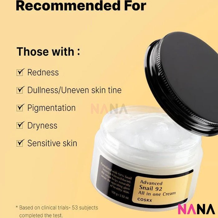 Cosrx Advanced Snail 92 All In One Cream 100g - NANA MALL