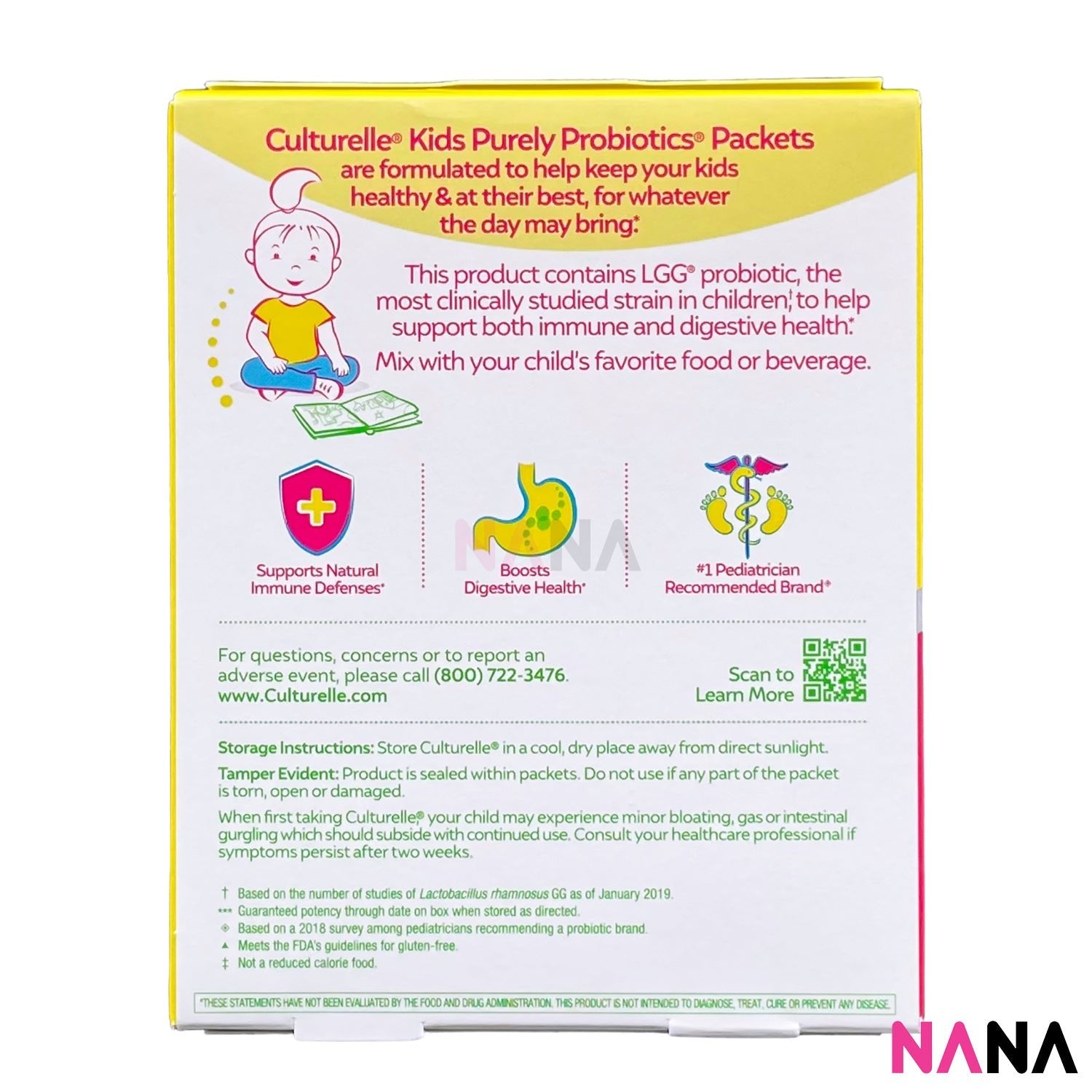 Culturelle ซองโพรไบโอติกสำหรับเด็ก สูตรเสริมรายวัน – NANA MALL