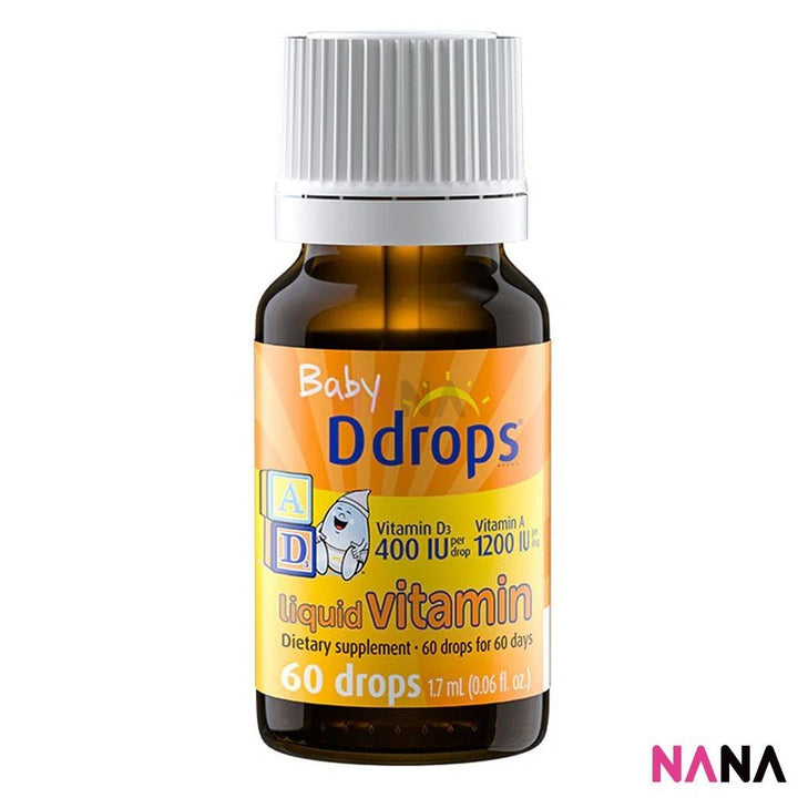 Ddrops Baby Ddrops Liquid Vitamin AD 60drops 1.7ml - NANA MALL