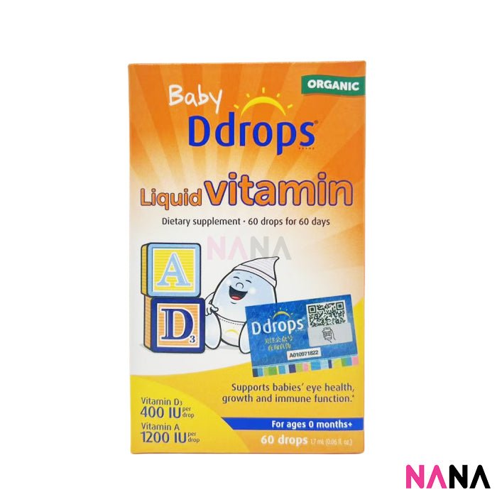 Ddrops Baby Ddrops Liquid Vitamin AD 60drops 1.7ml - NANA MALL