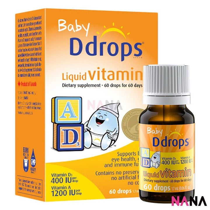 Ddrops Baby Ddrops Liquid Vitamin AD 60drops 1.7ml - NANA MALL