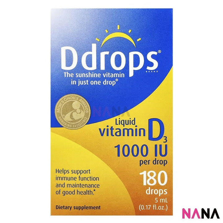Ddrops VitaminD3 1000IU 180drops 5ml - NANA MALL