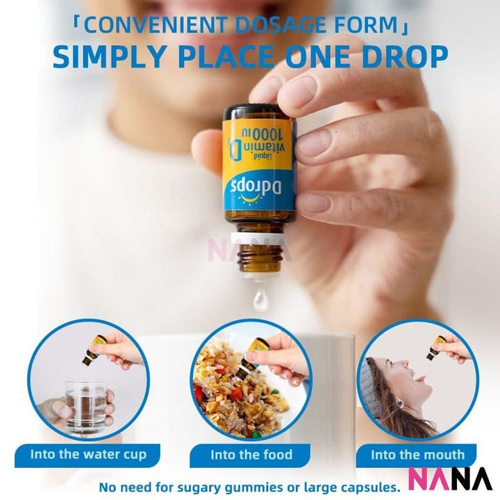 Ddrops VitaminD3 1000IU 180drops 5ml - NANA MALL
