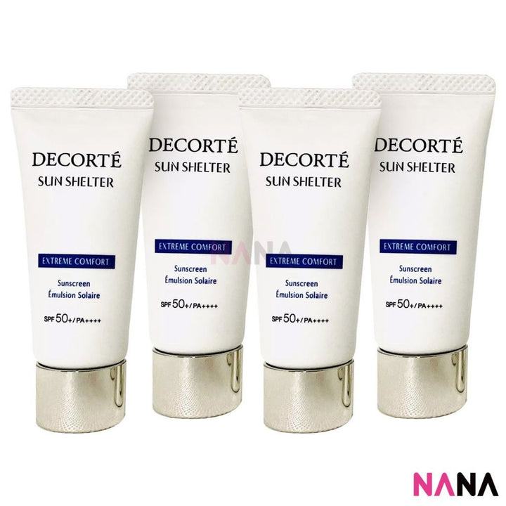 DECORTÉ Sun Shelter Extreme Comfort Sunscreen Emulsion Solaire SPF50+ Sample Pack (14ml x 4/2) - NANA MALL