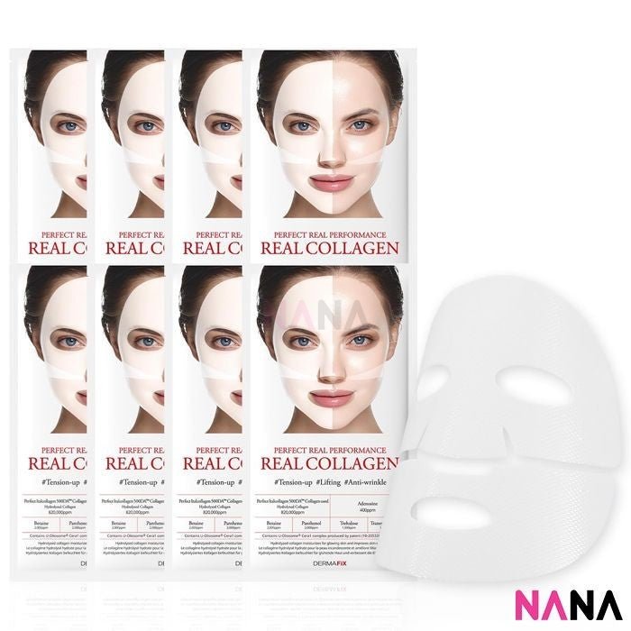 DERMAFiX Perfect Real Performance Collagen100 Mask 8Sheets - NANA MALL