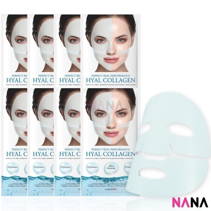 DERMAFiX Perfect Real Performance Hyal Collagen Facial Mask 8Sheets - NANA MALL