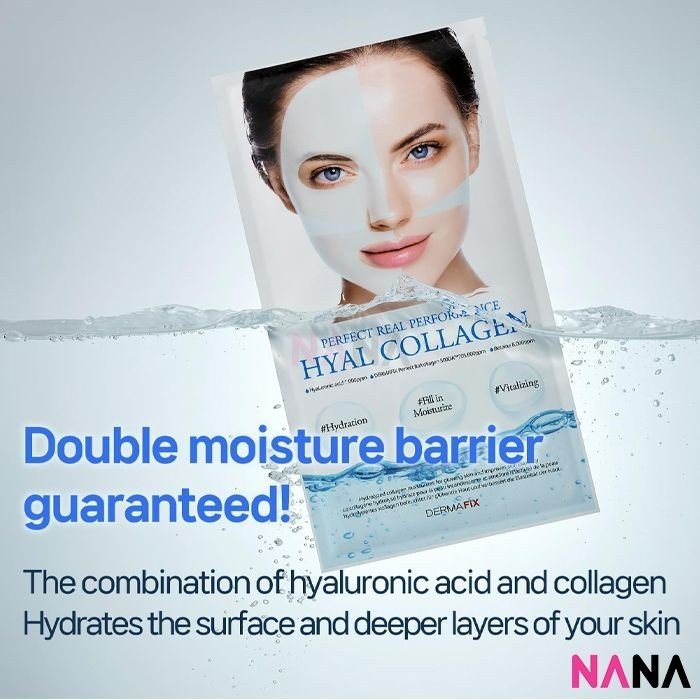 DERMAFiX Perfect Real Performance Hyal Collagen Facial Mask 8Sheets - NANA MALL