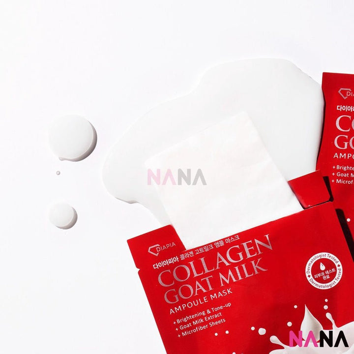 DIAPIA Collagen Goat Milk Ampoule Mask 5pcs/box - NANA MALL