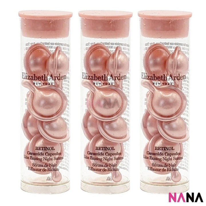 Elizabeth Arden Retinol Ceramide Capsules Line Erasing Night Serum Sample Pack (7 Capsules x 9/6/3) - NANA MALL