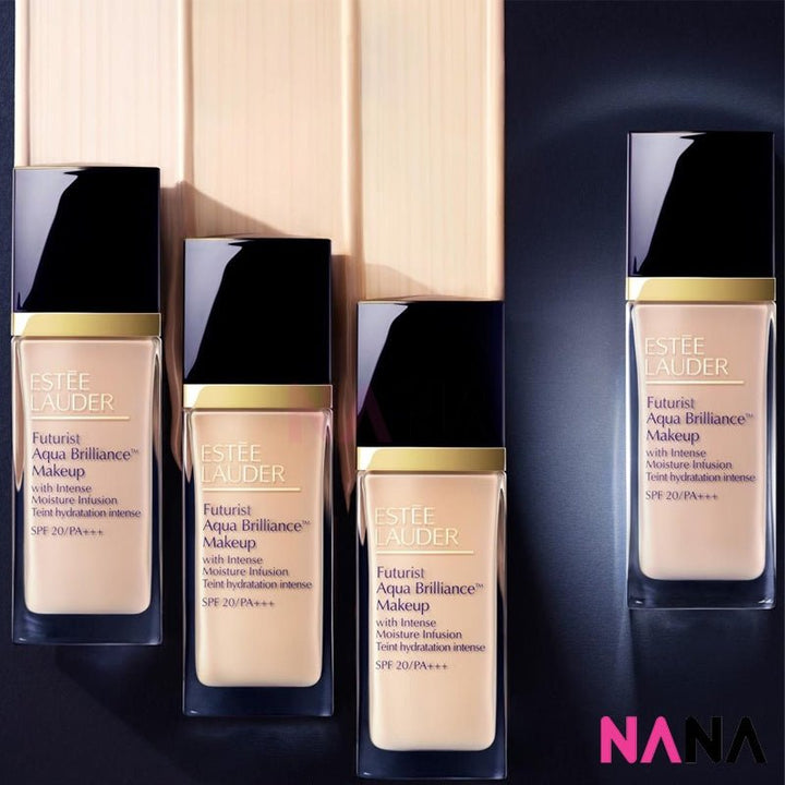 ESTEE LAUDER Futurist Aqua Brilliance Makeup with Intense Moisture Infusion SPF20/PA+++  1C0 Cool Porcelain 30ml - NANA MALL