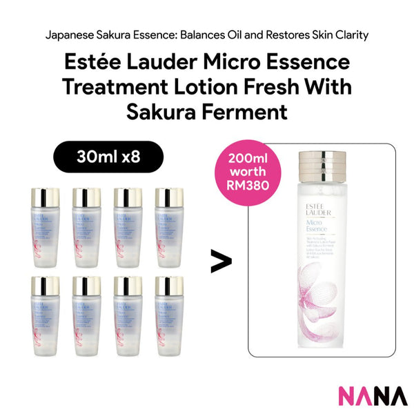 Estée Lauder Micro Essence Treatment Lotion Fresh with Sakura Ferment Sample Pack (30ml x 8/4/2) - NANA MALL
