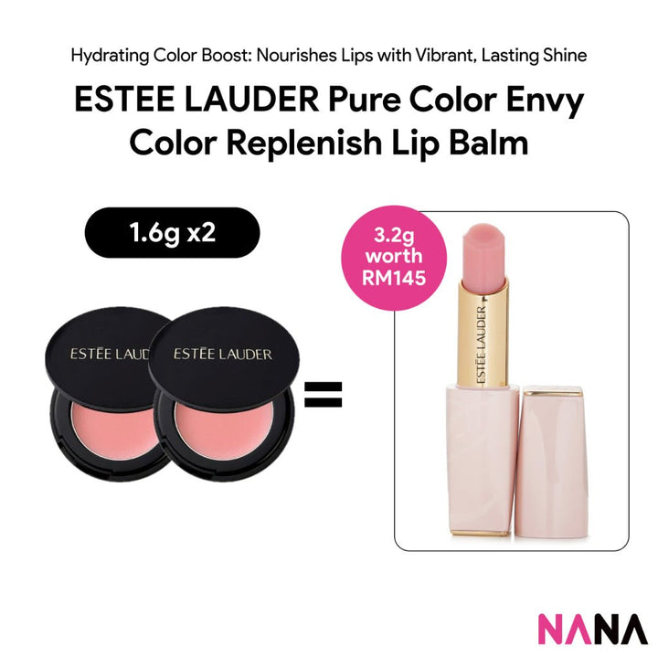 ESTEE LAUDER Pure Color Envy Color Replenish Lip Balm Sample Pack (1.6g x 2/1) - NANA MALL