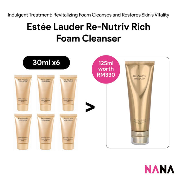 Estée Lauder Re - Nutriv Rich Foam Cleanser Sample Pack (30ml x 6/3) - NANA MALL