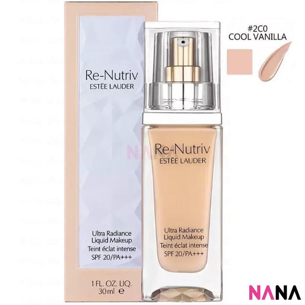ESTEE LAUDER Re - Nutriv Ultra Radiance Hydration Liquid Makeup SPF20/PA+++  2C0 Cool Vanilla 30ml - NANA MALL