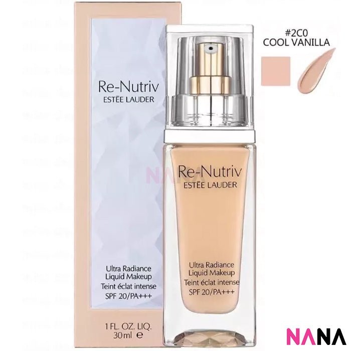ESTEE LAUDER Re - Nutriv Ultra Radiance Hydration Liquid Makeup SPF20/PA+++  2C0 Cool Vanilla 30ml - NANA MALL