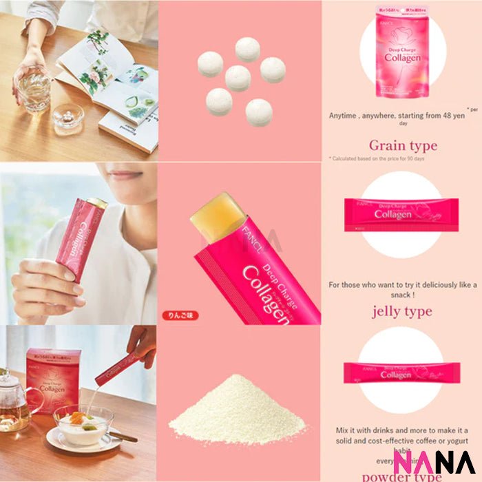 Fancl Deep Charge Collagen 30 Days 180 Tablets x3 - NANA MALL