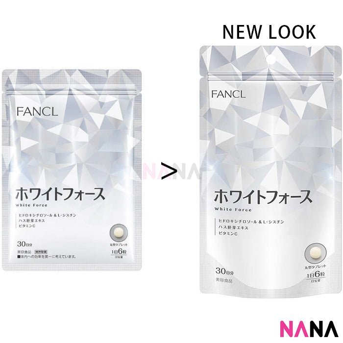 Fancl White Force (Whitening Supplement) 180 Tablets 30 Days Pemutih Muka Badan Pencerah - NANA MALL