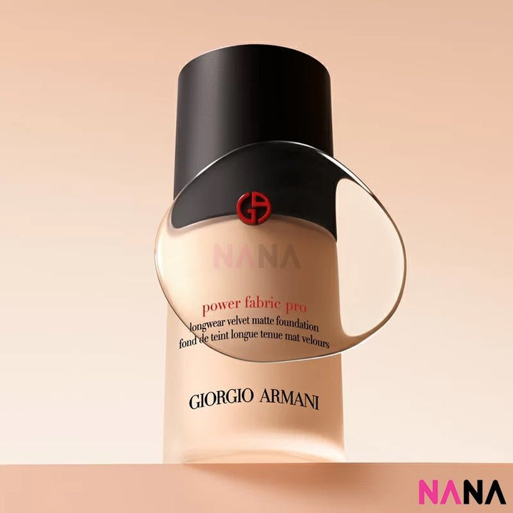 Giorgio Armani Power Fabric Pro Longwear Velvet Matte Foundation 30ml (No. 2 / No. 3) - NANA MALL