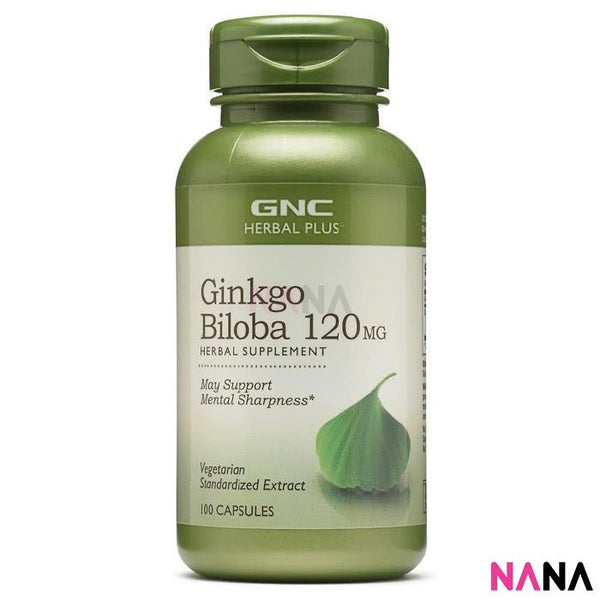 GNC Herbal Plus Ginkgo Biloba 120mg 100 Capsules - NANA MALL