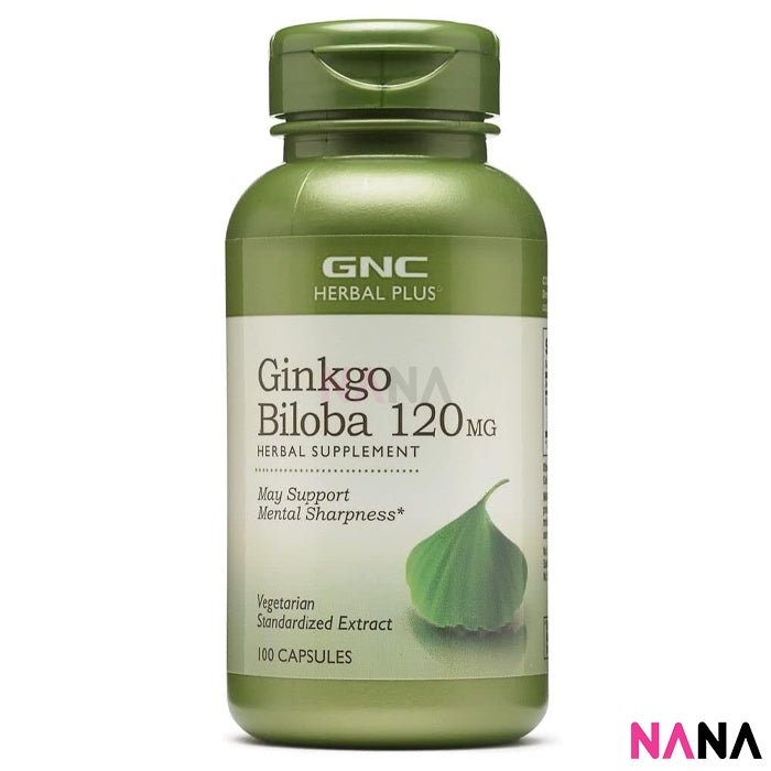 GNC Herbal Plus Ginkgo Biloba 120mg 100 Capsules - NANA MALL