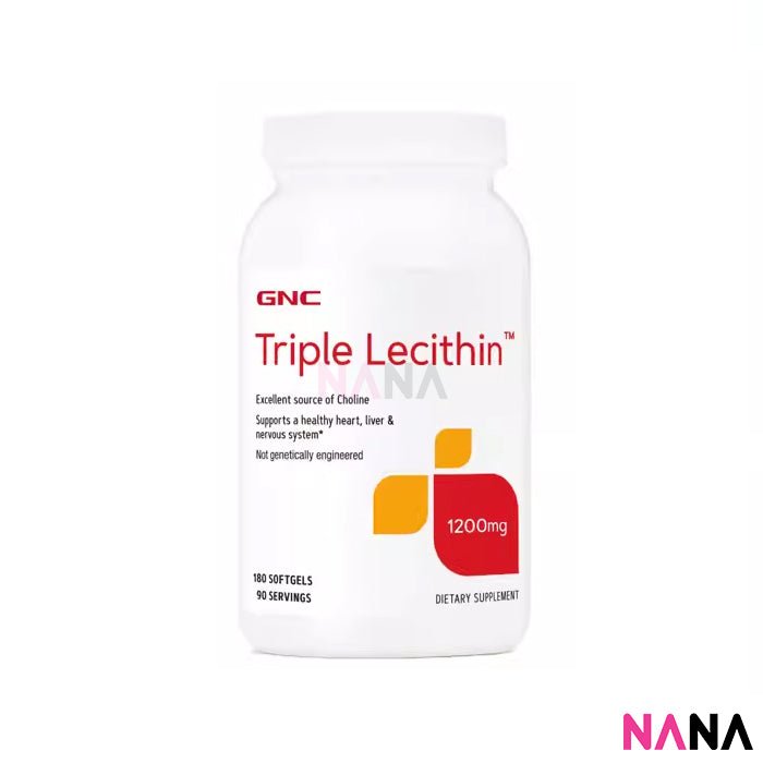 GNC Triple Lecithin 1200 mg 180 Softgels - NANA MALL