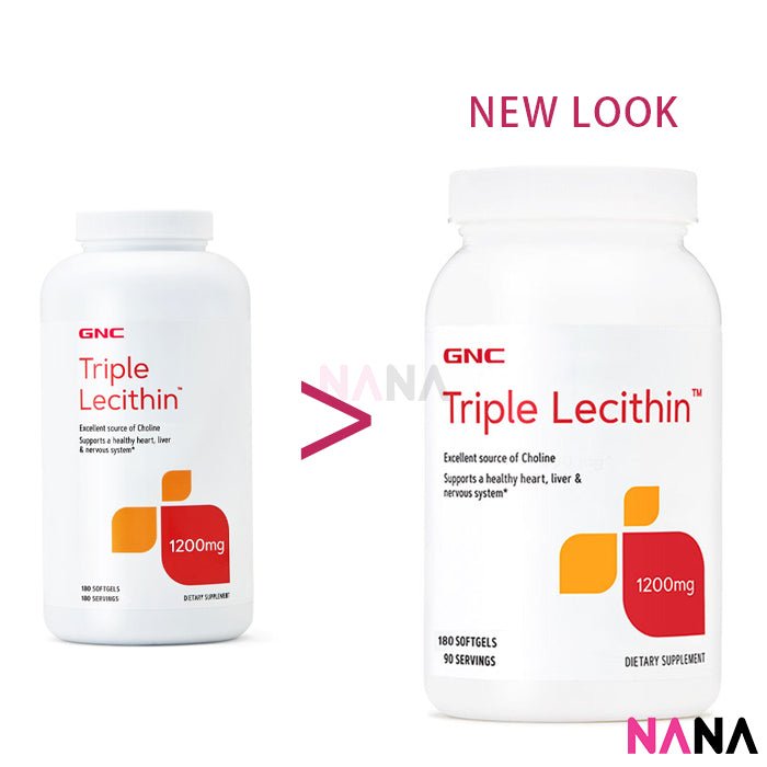 GNC Triple Lecithin 1200 mg 180 Softgels - NANA MALL