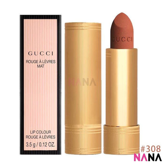 Gucci Rouge à Lèvres Mat Lipstick 308 Lucy Dark Orange - NANA MALL