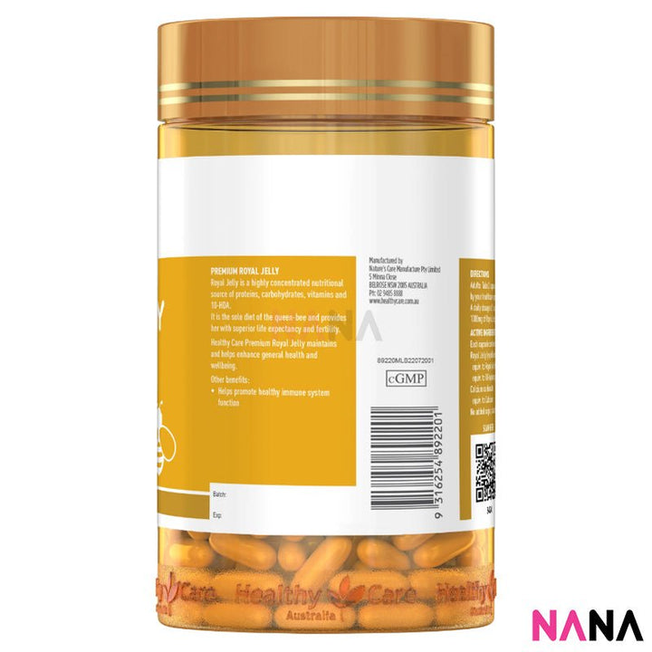 Healthy Care Royal Jelly 1000mg 365 Capsules - NANA MALL