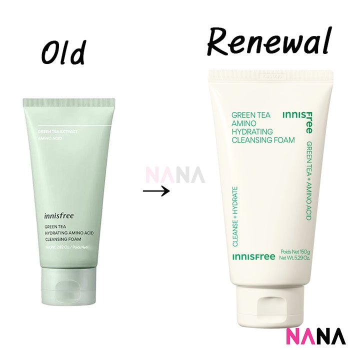 Innisfree Green Tea Amino Hydrating Cleansing Foam 150g - NANA MALL