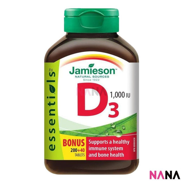 JAMIESON Vitamin D3 1,000 IU 240Tablets - NANA MALL