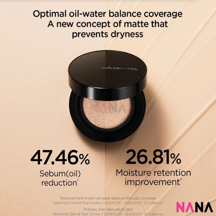 JUNG SAEM MOOL Essential Skin Nuder Long Wear Cushion SPF50 PA + + + - 17 Fair Light 14g + Refill 14g - NANA MALL