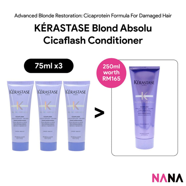 KÉRASTASE Blond Absolu Cicaflash Conditioner Sample Pack (75ml x 3/2/1) - NANA MALL