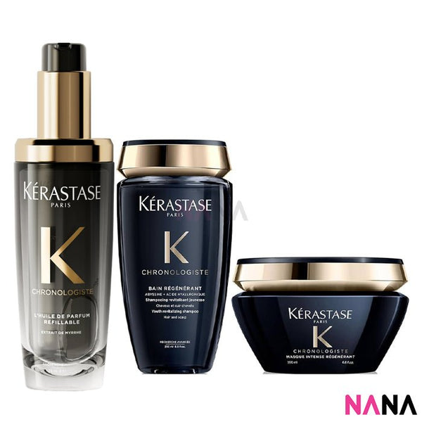 Kerastase Chronologiste 3 - Step Revitalizing Routine Set For Hair & Scalp - NANA MALL