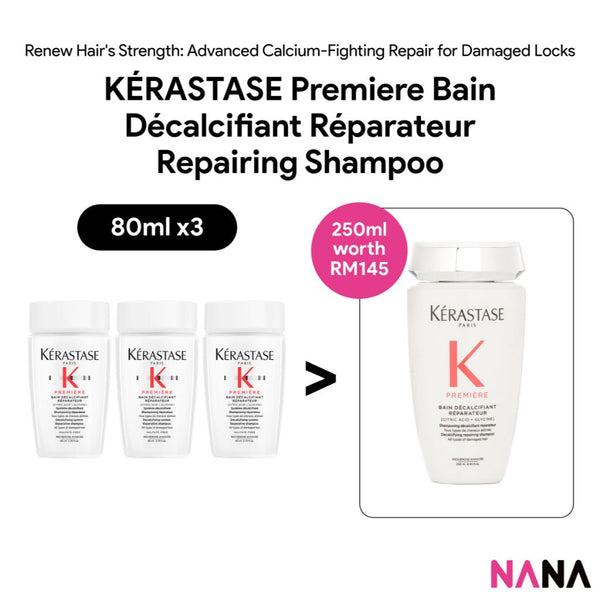 KÉRASTASE Premiere Bain Décalcifiant Réparateur Repairing Shampoo Sample Pack (80ml x 3/2/1) - NANA MALL